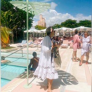 White Marie Fernandez Dress - Target